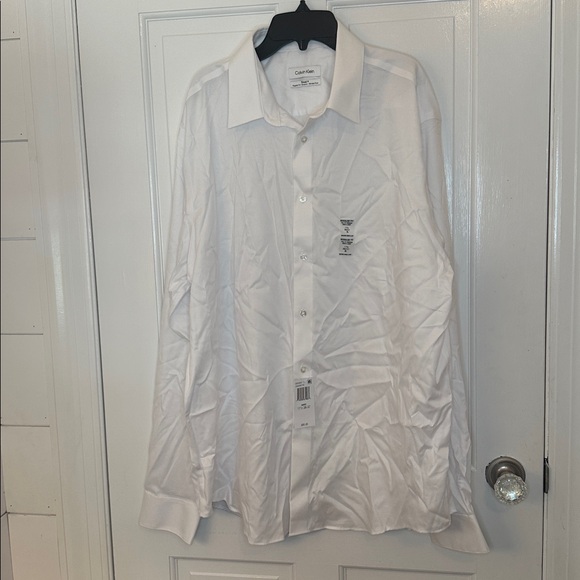 Calvin Klein White Dress Shirt size XL NWT - Picture 1 of 4